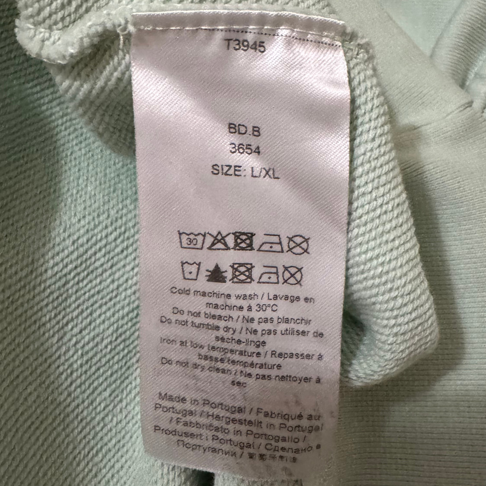 New GANNI Green Logo Crewneck Sweatshirt “Have A Nice Day! Please Recycle” L/XL - Picture 8 of 8